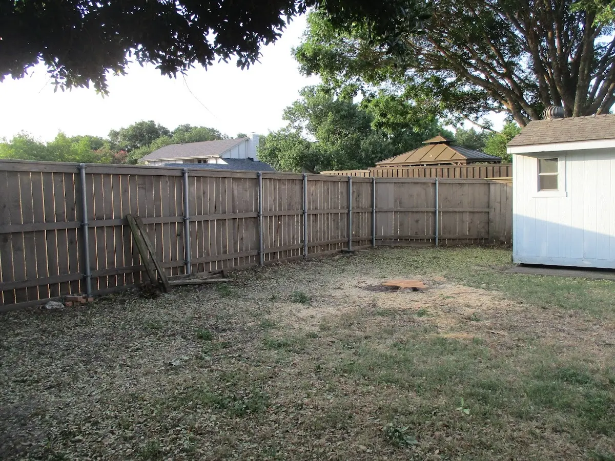 Cleared yard after professional tree removal in Cherokee
